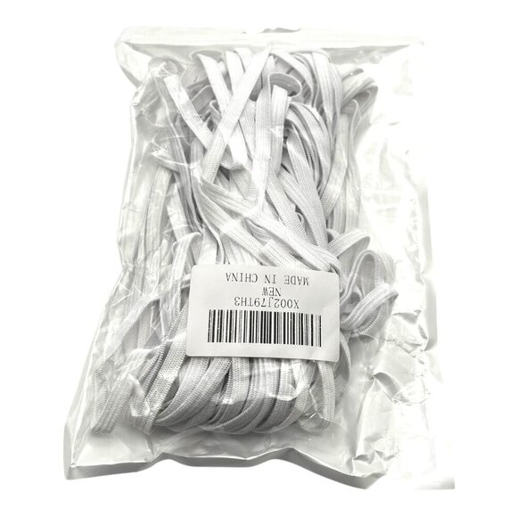 White Elastic Bands For‎ Sewing Craft Work TPU Stretchy Durable Material 2 Packs - Picture 2 of 7